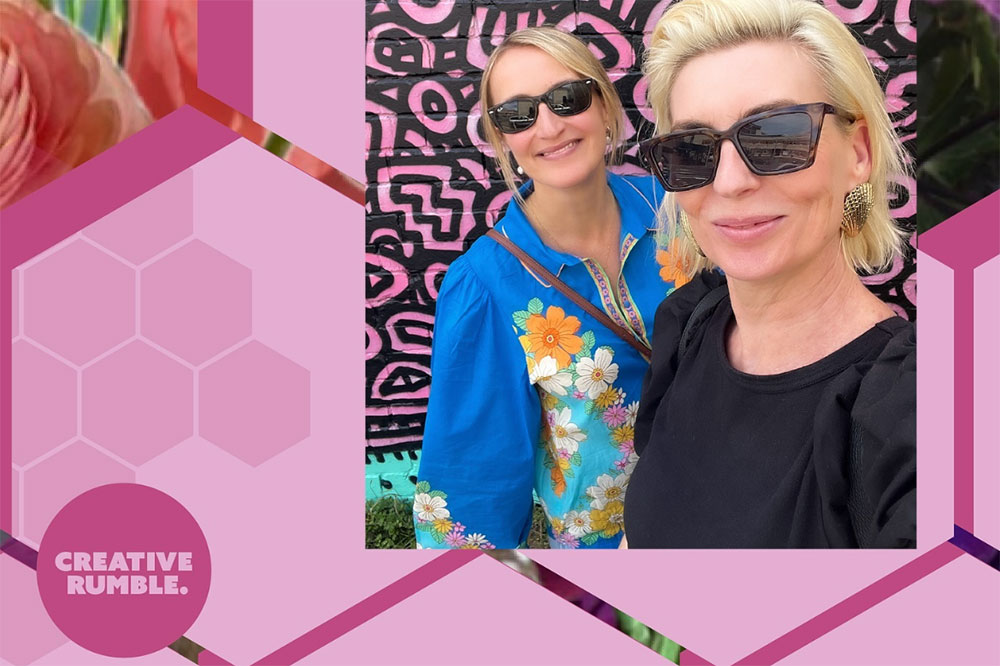 Nadia and Laura, from the Creative Rumble Podcast