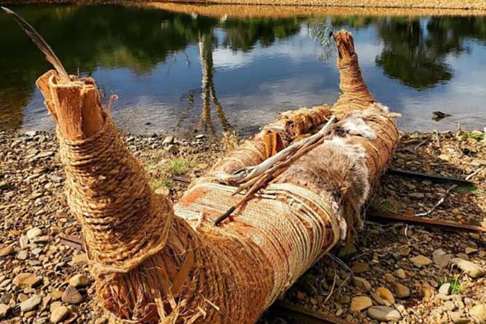 The Ningher Tasmanian Aboriginal canoe